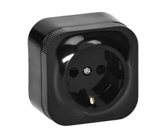 Orno Lizdas „ToDo“ viengubas lizdas 2P+Z Schuko IP20, juodas