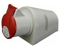 Orno Lizdas kampinis SEZ, 5x32A, IP44, 400V, Pilkas/Raudonas