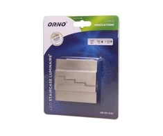 Orno LYNX LED 1.2W, paviršinis laiptų šviestuvas, 12V DC, 100lm, 6000K, satinas