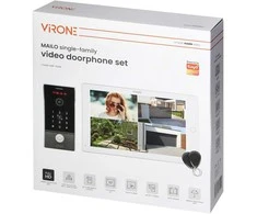 Orno MAILO, vienos šeimos vaizdo domofono komplektas, 4 laidų, 10 colių, Wi-Fi, lietimui jautrus ekranas, „Full HD“, RFID, šifravimo įrenginys