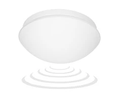 Orno MARIN, lubinis šviestuvas su mikrobangų judesio jutikliu, 60 W, E27, IP44, matinis stiklas