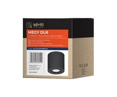 Lubinis šviestuvas Orno MEGY DLR GU10 įleidžiamas šviestuvas, max 7W, IP54, apvalus, juodas, aliuminio