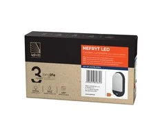 Sieninis šviestuvas Orno NEFRYT LED 15W, sodo šviestuvas su judesio jutikliu, 1100lm, IP54, 4000K, juodas