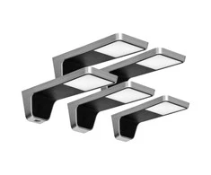 Orno NELA 5 LED šviestuvų komplektas po spintele, 4x2W+7.5W, 4000K, su USB, juodos spalvos