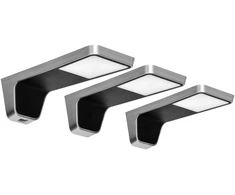 Orno NELA rinkinys iš 3 LED lempučių po korpusu, 2x2W+7.5W, 4000K, su USB, juoda