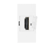 Orno NOEN HDMI, modulinis lizdas 22,5x45 mm HDMI su apsauginiu dangteliu, baltas