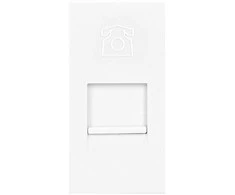 Orno NOEN RJ11, modulinis lizdas 22,5x45 mm RJ11 telefonas, baltas