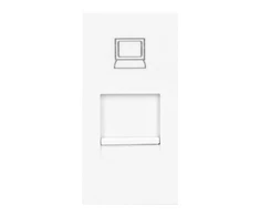Orno NOEN RJ45, modulinis lizdas 22,5x45 mm RJ45 cat 5e, baltas