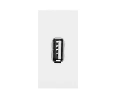 Orno NOEN USB data, modulinis lizdas 22,5x45 mm USB data 2.0, kaiščiai, balti