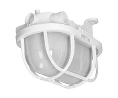 Lubinis šviestuvas Orno OVAL 7040T/P, šviestuvas, 40W, E27, IP44, IK10, matinis polikarbonato difuzorius, polipropileno pagrindas, plastikinis tinklelis, baltas
