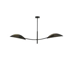 Orno PETALO pakabinamas šviestuvas, galia max 2x40W, E14, juoda ir auksinė