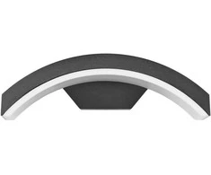 Lubinis šviestuvas Orno PILEA LED 9W, sodo šviestuvas, 700lm, IP54, 4000K, juodas