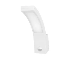 Sieninis šviestuvas Orno Piryt PYRYT LED 10W, sodo šviestuvas su judesio jutikliu 140°, 800lm, IP54, 4000K, baltas