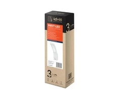Sieninis šviestuvas Orno Piryt PYRYT LED 10W, sodo šviestuvas su judesio jutikliu 140°, 800lm, IP54, 4000K, baltas
