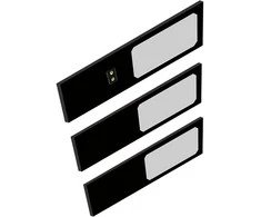 Orno PLANA 3 LED šviestuvų komplektas po spintele, 3x4W, 3x240lm, 4000K, su bekontakčiu jungikliu, juodos spalvos
