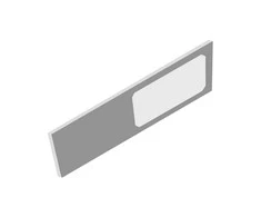 Orno PLANA LED šviestuvas po spintele 4W, 240lm, 4000K, pilkas