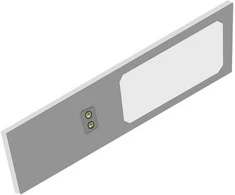 Orno PLANA LED po spintele montuojamas šviestuvas 4W, 240lm, 4000K, su bekontakčiu jungikliu, pilkas