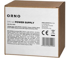 Orno Pramoninis maitinimo šaltinis, DIN bėgiui, 24VDC, 20A, 480W, metaliniame korpuse