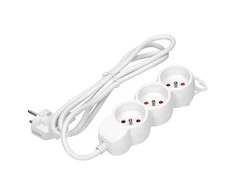 Orno partnertele Extension cord 3x2P+Z,1.5m, 3x1,5, baltas (ES-4/W/1,5)