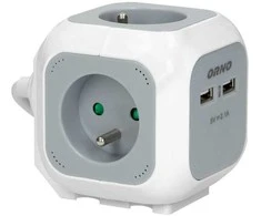 DAUGIALIZDIS LAIDO ILGIKLIS OR-AE-13144 (4 LIZDAI + 2 USB) ORNO