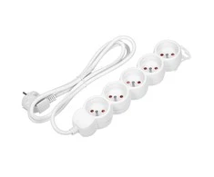 Orno partnertele Extension cord 5x2P+Z,1,5m,3x1,5,balta (ES-6/W/1,5)