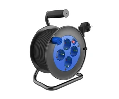 Orno MINI ilgintuvas 4 lizdai 2P+Z 15 m OR-AE-1339/G(GS) schuko pilka