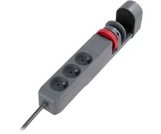 Orno Przedłużacz 3 krypčių stalo prailgintuvas 2P+Z, 1,5M H05VV-F 3x1,5mm², 2xUSB+1 C tipo