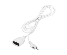 Orno Przedłużacz Vieno lizdo plokščias buitinis prailgintuvas, 1x2P, 5m, PVC kabelis H03VV-F 2x0.75mm², 230VAC
