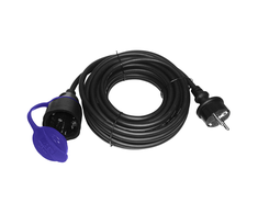 Orno Prailginimo kabelis IP44 1x2P+Z 30 m guminis kabelis OR-AE-13169(GS)/30 m, juoda