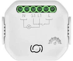 Orno Przekażnik 1 kanalo įleidžiamoji relė su „Tuya Smart Wi-Fi“ ir BLE šviesos reguliatoriumi