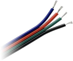 Orno Przewód, RGB LED juostų kabelis, 4x0.35mm2, 25m