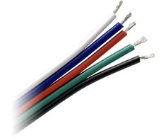 Orno Przewód, RGBW LED juostų kabelis, 5x0.35mm2, 25m