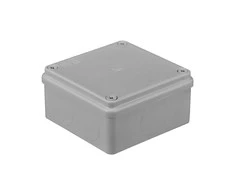 Puszka Hermetiška dėžutė 100x100x50, be sandariklių, pilka, be halogenų, IP65