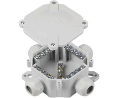 Orno Puszka Hermetiška dėžutė IP67, 4 sandarikliai, 122 x 122 mm, pilka