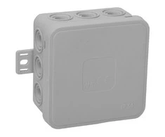 Orno Puszka CLICK skirstomoji dėžutė, IP54, 12 įvadų, 75x75x41mm, pilka, 66 vnt.