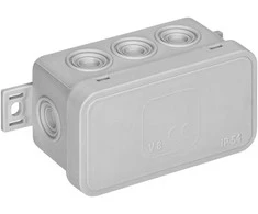 Orno Puszka CLICK skirstomoji dėžutė, IP54, 8 įvadai, 80x45x41mm, pilka