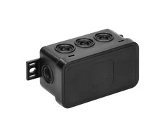 Orno Puszka CLICK skirstomoji dėžutė, IP54, 8 įvadai, 80x45x41mm, juoda