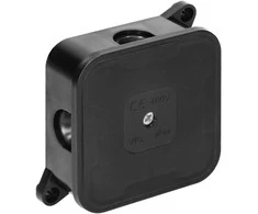 Orno Puszka ECO skirstomoji dėžutė, IP44, 400V, 4 guminiai sandarikliai, 85x85x35mm, juoda
