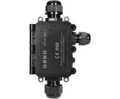 Orno Puszka Dėžutė be tvirtinimo HD IP68, 0,75–4,0 mm?, 2 M20 riebokšliai, 1 M16 riebokšlis