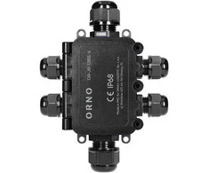 Orno Puszka Dėžutė be tvirtinimo HD IP68, 0,75–4,0 mm?, 2 M20 jungtys, 4 M16 jungtys