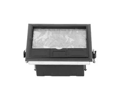 Orno Puszka Grindų dėžutė moduliniams lizdams 4 x 45x45 mm arba 8 x 22,5x45 mm, dangtelis: pagamintas iš natūralios medžiagos, juodas