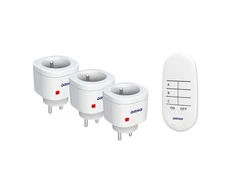 Orno Rinkinys Belaidžių mini lizdų rinkinys su nuotolinio valdymo pultu 3+1, schuko versija