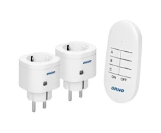 Orno Rinkinys Belaidžių mini lizdų rinkinys su nuotolinio valdymo pultu 2+1, Schuko