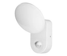 Sieninis šviestuvas Orno RIOLIT LED 15W, sodo šviestuvas su judesio jutikliu, 1100lm, IP65, 4000K, baltas
