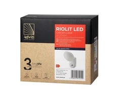 Sieninis šviestuvas Orno RIOLIT LED 15W, sodo šviestuvas su judesio jutikliu, 1100lm, IP65, 4000K, baltas