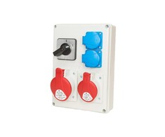 Orno 1x16A / 5P, 1x32 / 5P, 2x230V, TVM 21, IP44, išjungta 0-1
