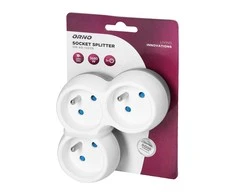 Orno Rozgałęźnik Skirstytuvas 3x2P+Z, baltai pilkas