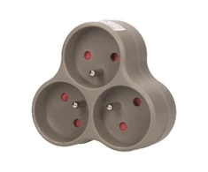 Orno Rozgałęźnik Skirstytuvas 3x2P+Z, pilkas