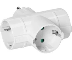 Orno Rozgałęźnik Skirstytuvas 3x2P+Z (Schuko), baltas