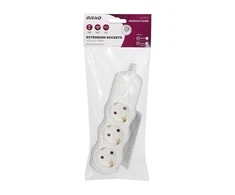 Rozgałęźnik 3x2P+Z Schuko skirstytuvas, baltas